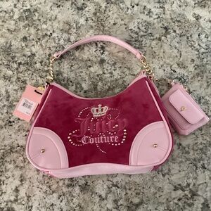 Juicy Couture Two-Tone Pink Shoulder Bag